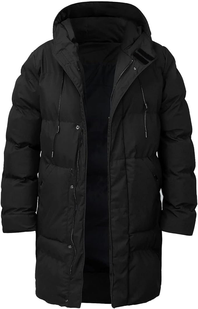 Herre Vinterfrakk Tykk Polyester Fasjonabel Design-2