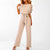 Variant image for Dame Jumpsuit Bred Ben Blonderdetalj Polyester Slank Passform-14