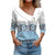 Kvinne Bluse Lange Ermer Blomstertrykk Polyester 1