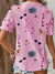 Dame Bluse V-hals Lett Stoff-2