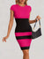 Variant image for Damekjole Fargeblokk Figur-klemende Polyester Moderne-9