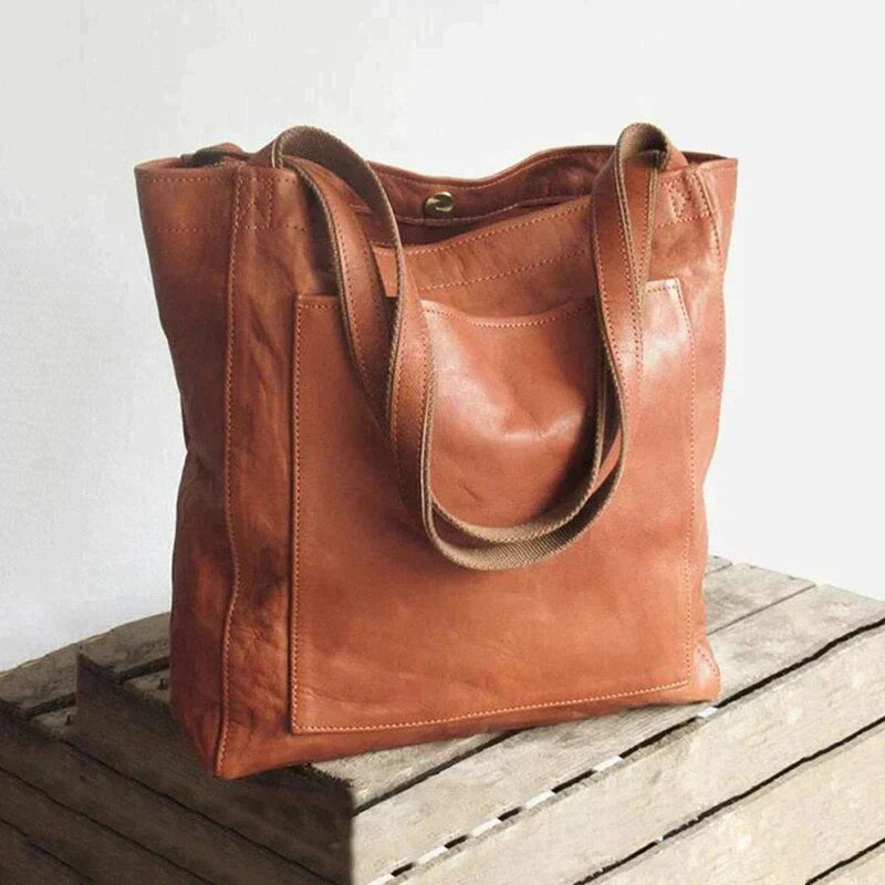 Dame Veske Klassisk Vegansk Skinn Romslig Design 1