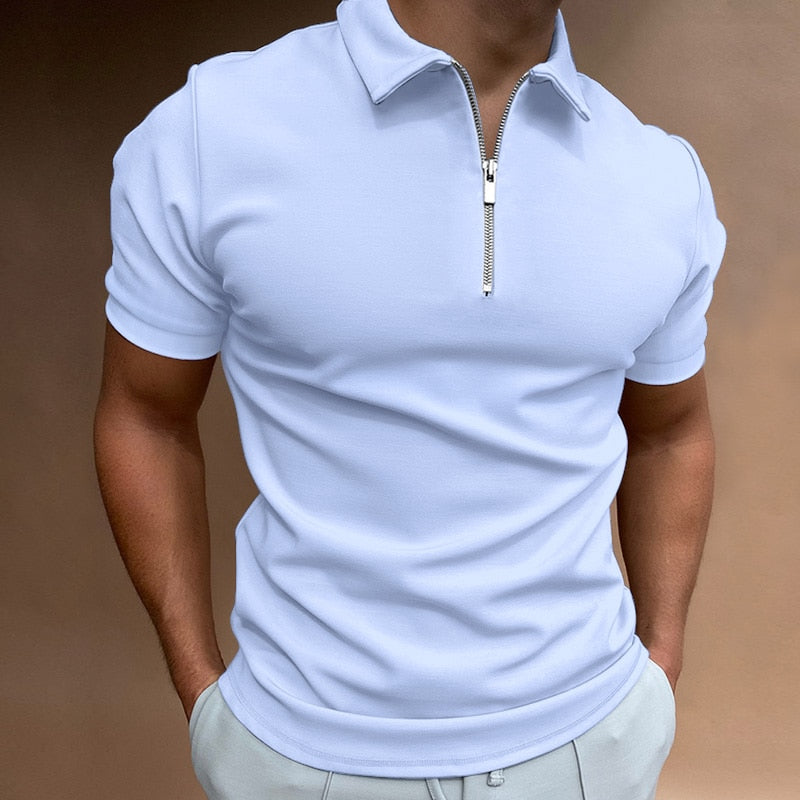 Variant image for Herre Poloshirt Korte Ermer Komfortabel 100% Bomull-37