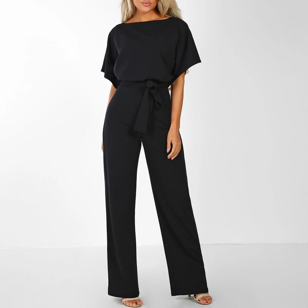 Variant image for Dame Jumpsuit Bred Ben Blonderdetalj Polyester Slank Passform-17
