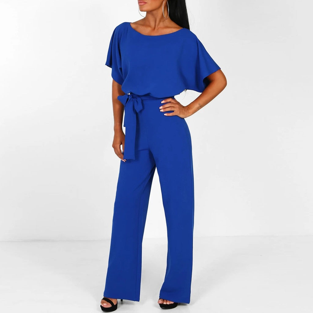 Variant image for Dame Jumpsuit Bred Ben Blonderdetalj Polyester Slank Passform-26