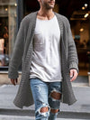 Cardigan Jakke Herre Tidløs Strikket Materiale