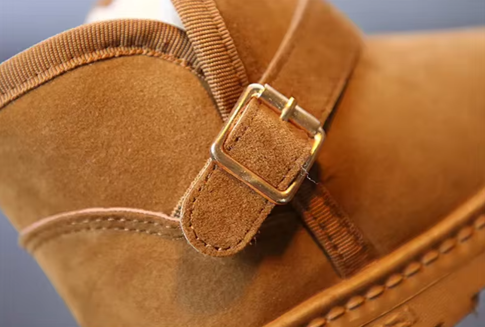 Snøstøvler i bomull til barn