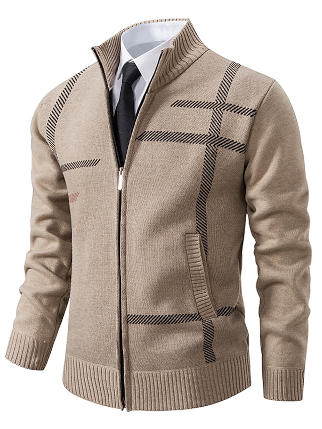Variant image for Herre Half Zip Genser Strikket Elegant Akryl-17