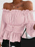 Variant image for Kvinne Bluse Rüsch Detaljer 100% Polyester Elegant Design-25