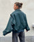 Variant image for Dame Oversized Bomberjakke Grå Vinter Trendy Varm Foring-4