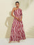Dame Maxikjole En Skulder Elegant Lett Stoff Bryllup Sommer