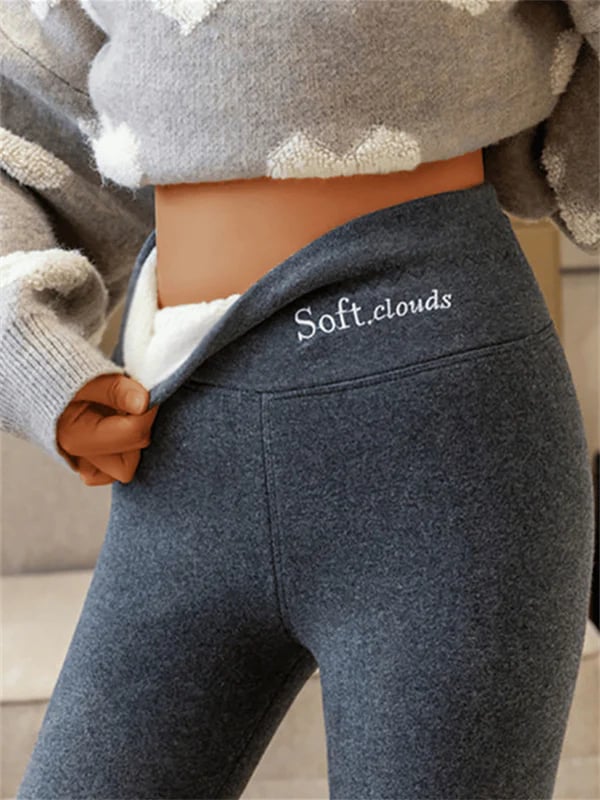 Dame Leggings Fleece Fôr Komfortabel Slankende Design-1