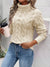 Variant image for Kvinne Turtleneck Genser Kabelmønster 100% Akryl-41