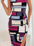 Variant image for Damekjole Fargeblokk Blyant Silhuett Polyester Elastan-1