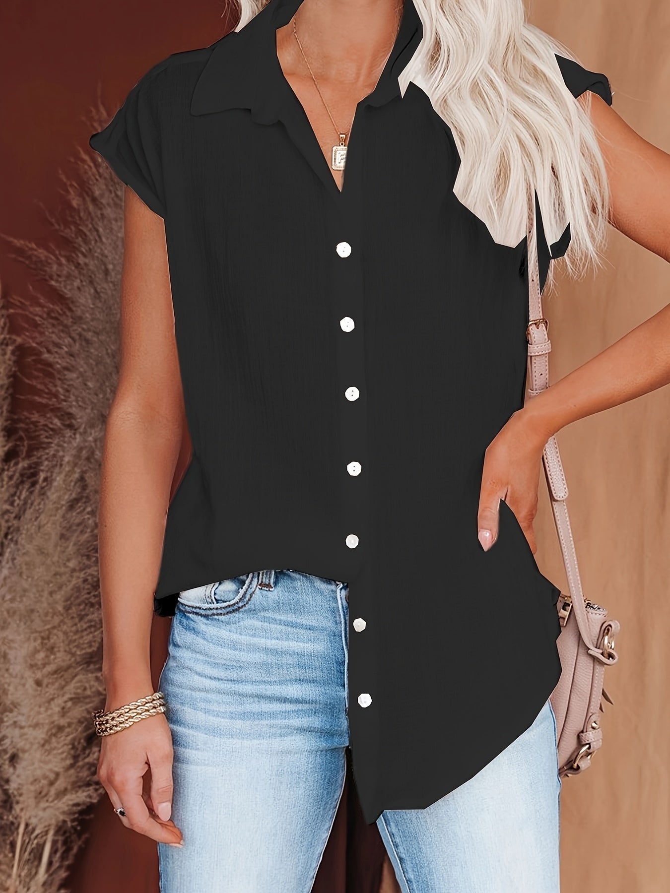 Variant image for Dame Bluse Luftig Sommerstil 100% Bomull-13