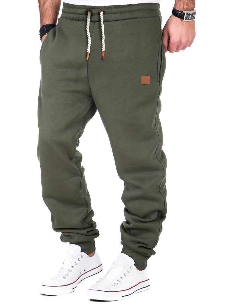 Variant image for Herre Joggebukse Løst Sittende Bomull Uformell Stil-1
