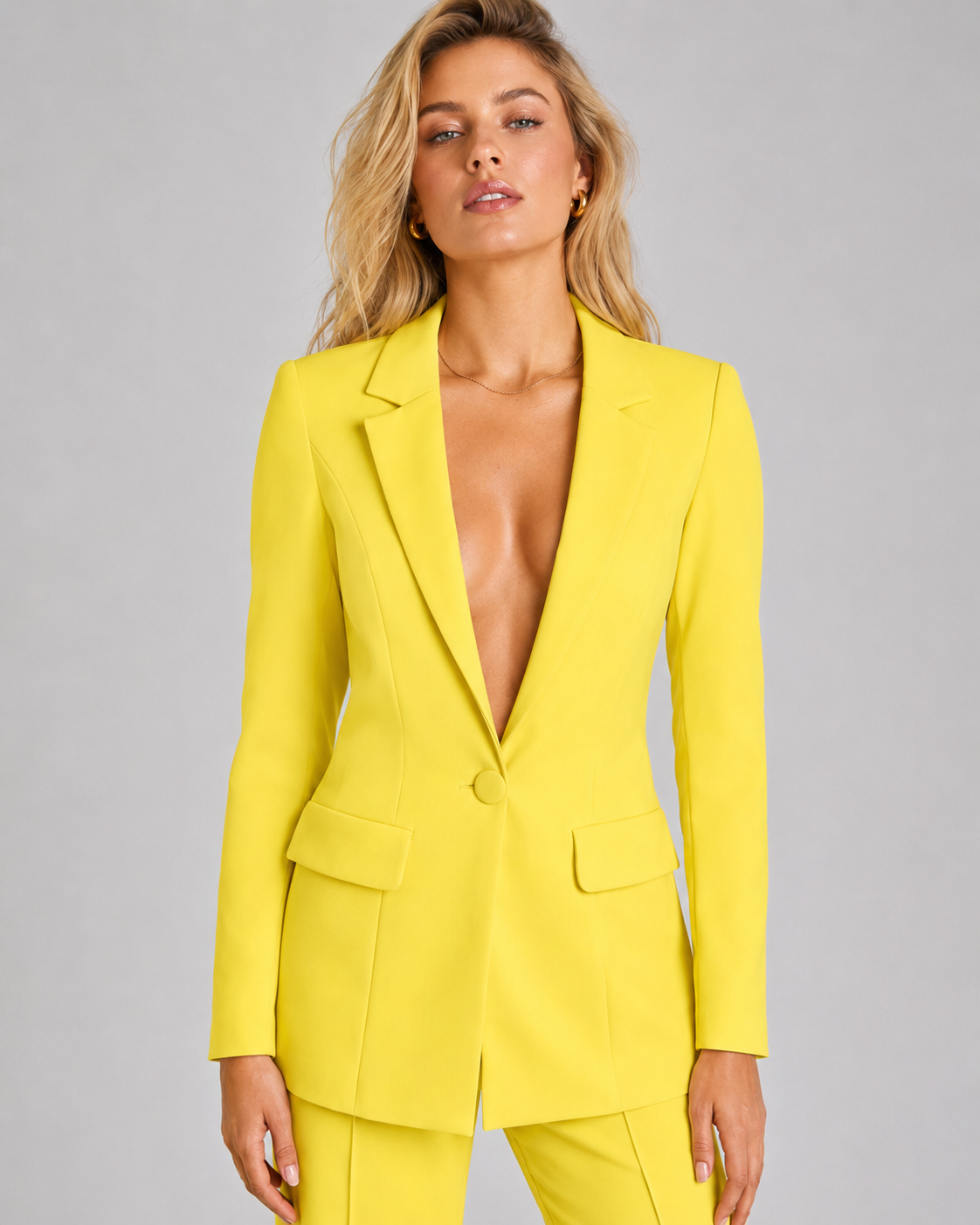 Dame Blazer og Bukser Sett Elegant Og  Komfortabel Passform