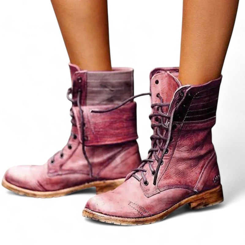 Dame Lærstøvler Elegant Kunstskinn Moderne Snitt