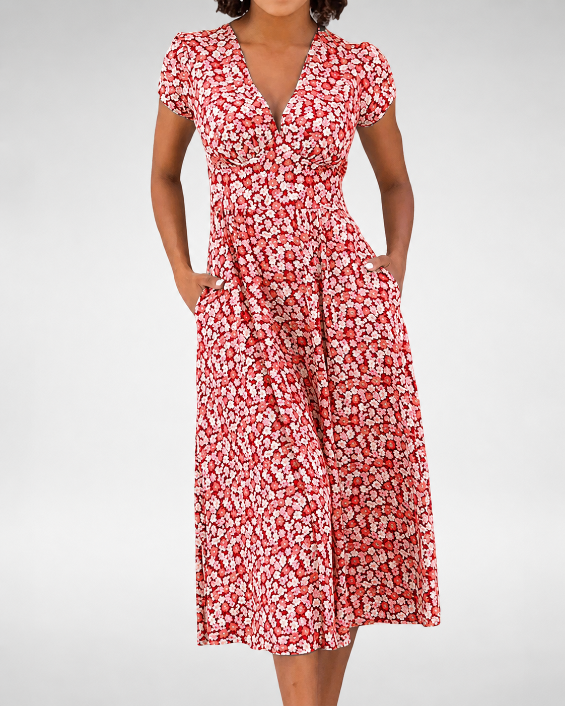 Dame Sommerkjole Blomsterdesign