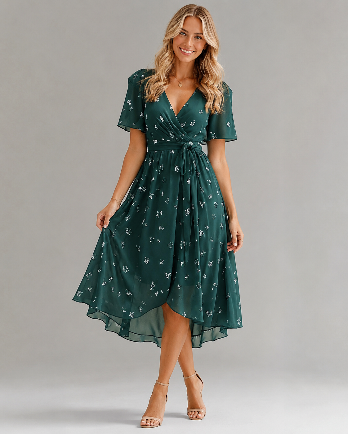 Dame Sommerkjole Flytende Design for Varme Dager