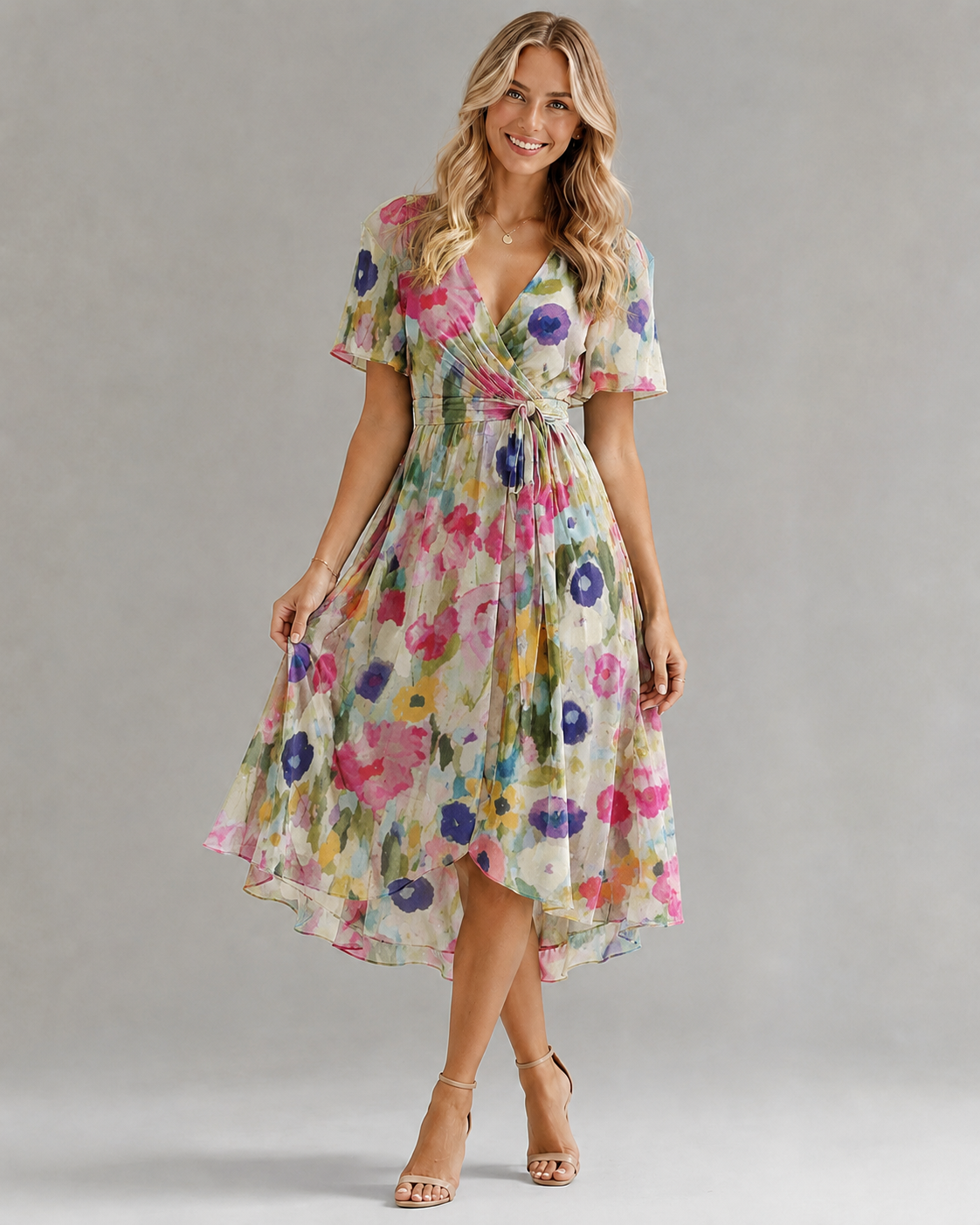 Dame Sommerkjole Flytende Design for Varme Dager