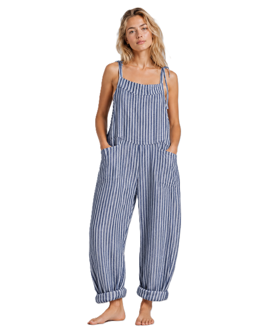 Damejumpsuit i baggy-stil