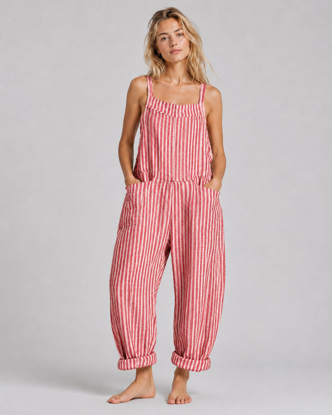 Damejumpsuit i baggy-stil