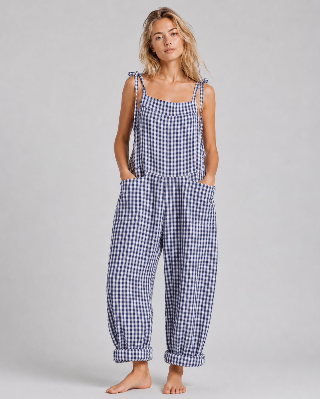 Damejumpsuit i baggy-stil