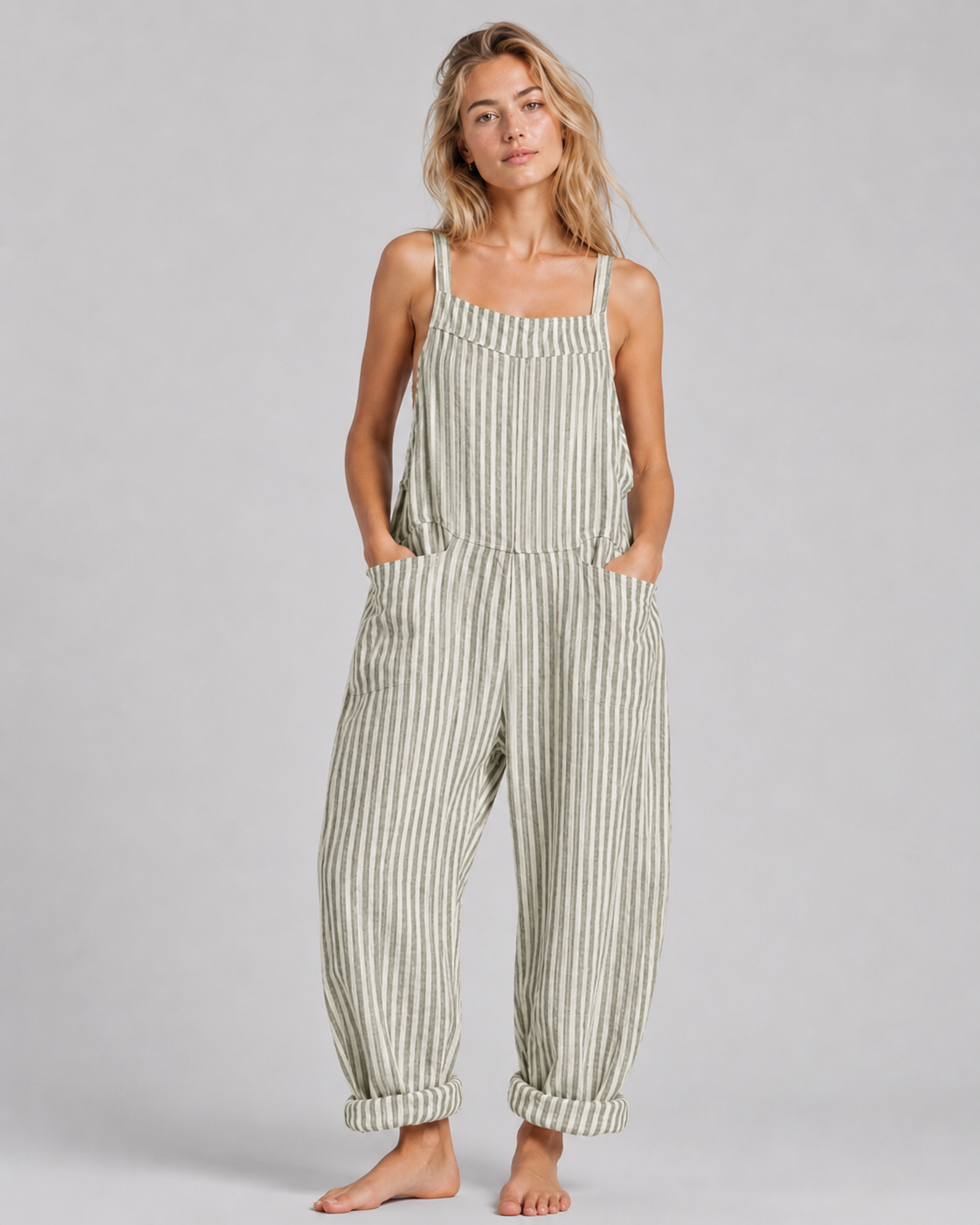 Damejumpsuit i baggy-stil