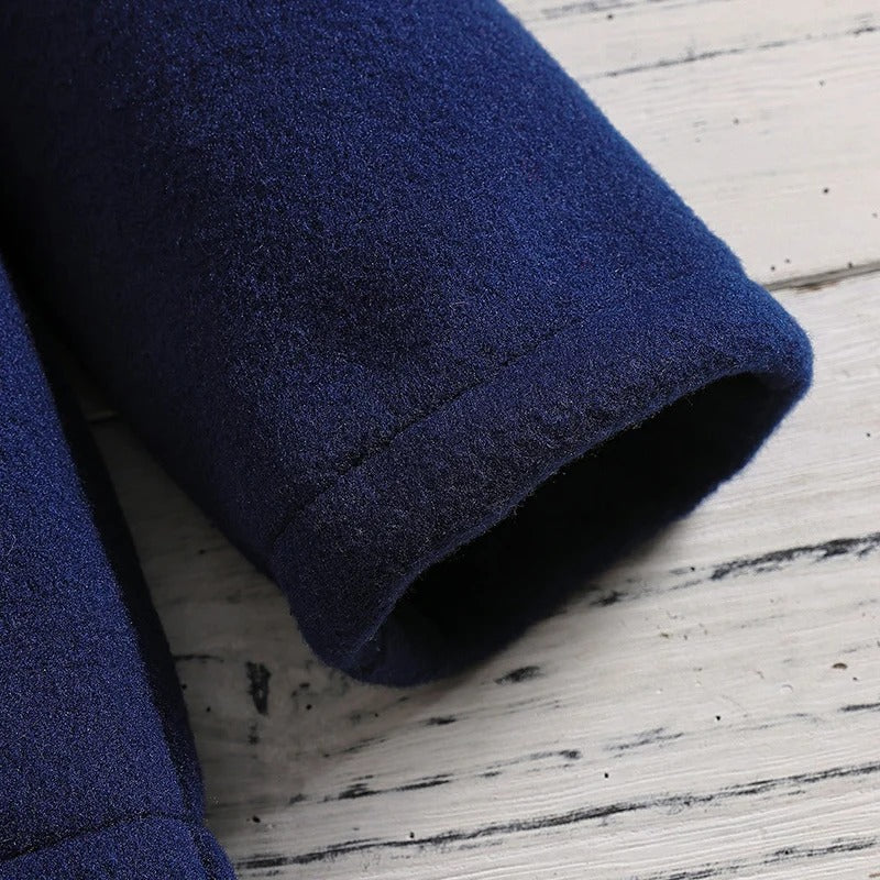 Fleecefrakk for barn med fortykket hette