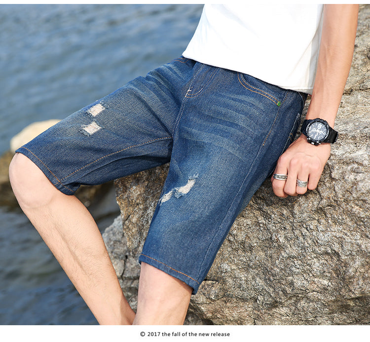 Denimshorts for menn