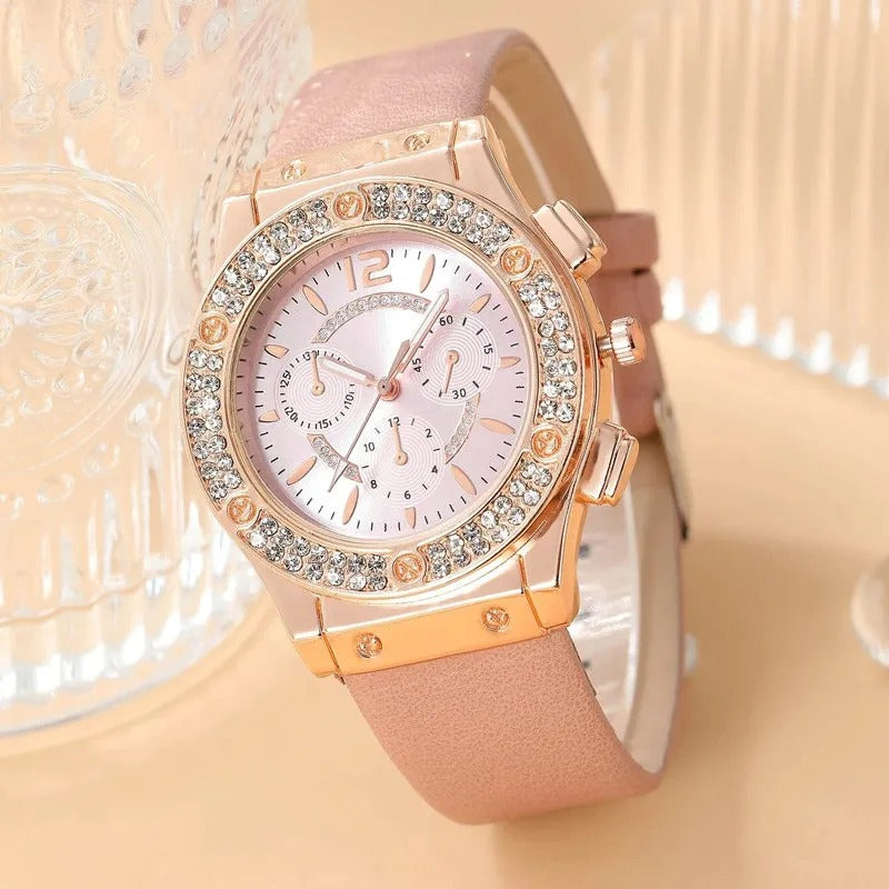 Luksus Rhinestone-klokke