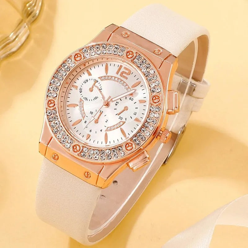Luksus Rhinestone-klokke