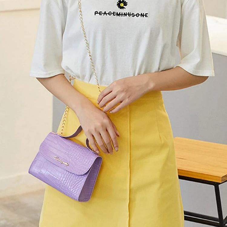 Chic Crossbody-veske med kjede for kvinner