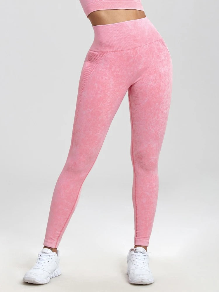 Fitnessleggings med høy midje