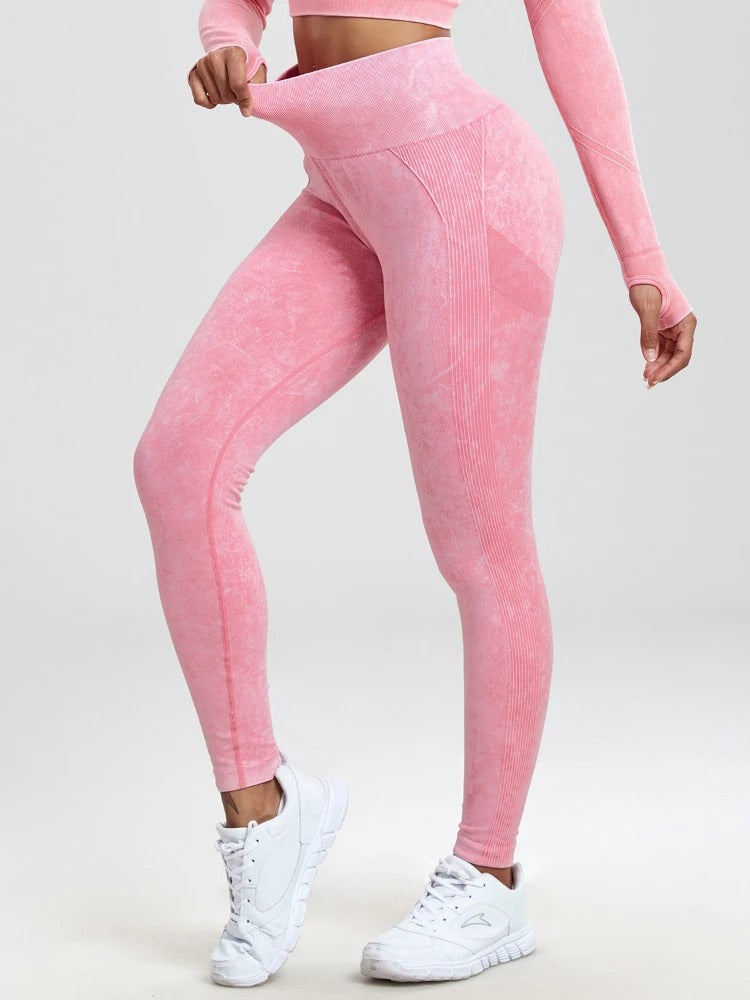 Fitnessleggings med høy midje