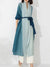 Gradient plissert trenchcoat for kvinner