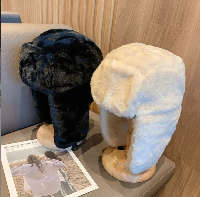 Fortykket varm luehette for kvinner