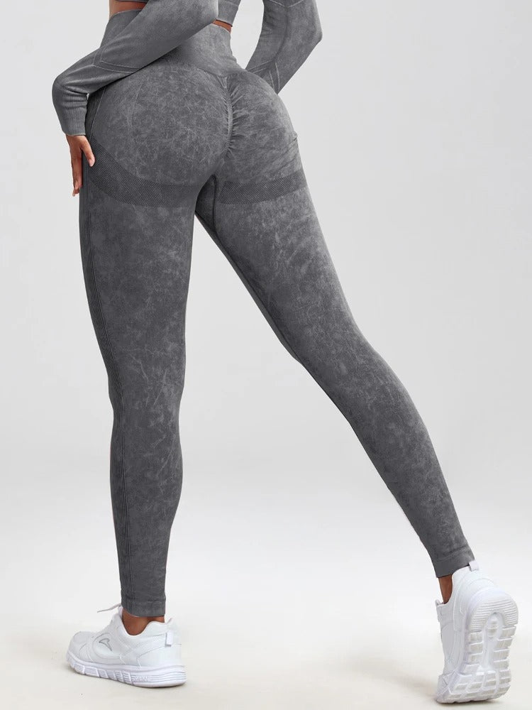 Fitnessleggings med høy midje