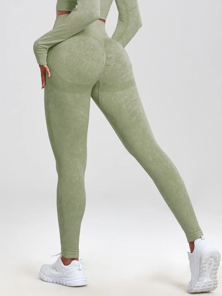 Fitnessleggings med høy midje