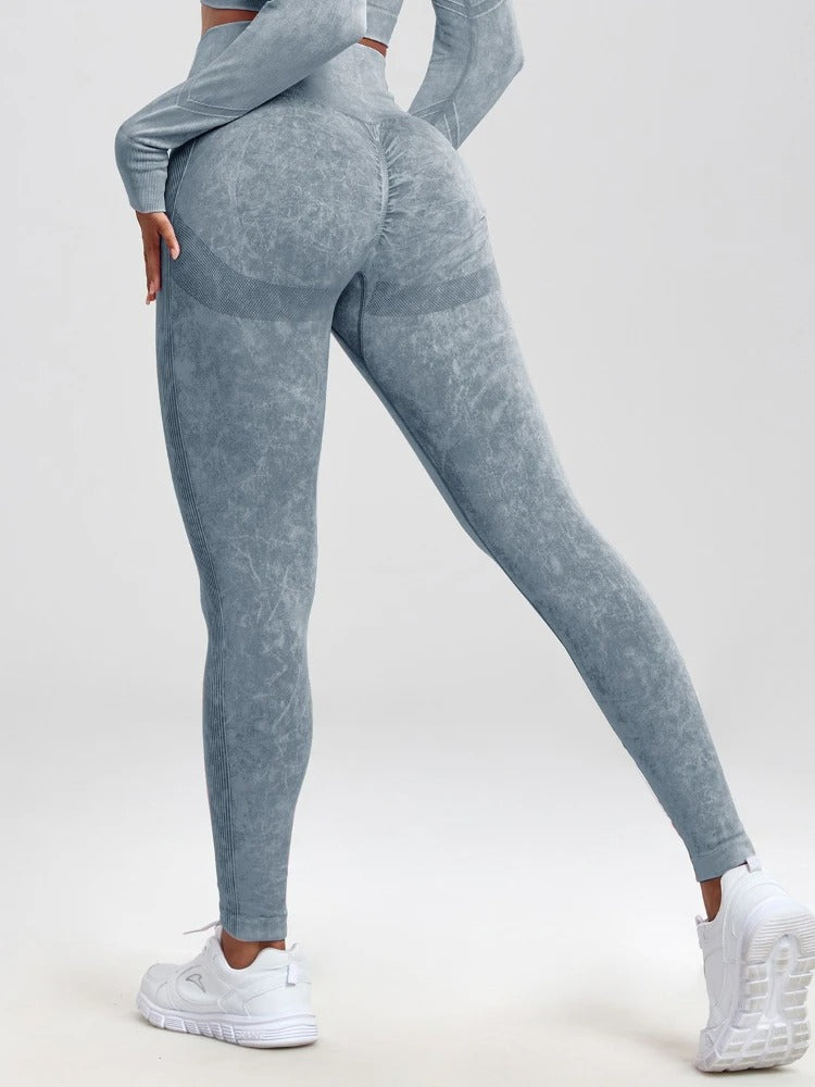 Fitnessleggings med høy midje