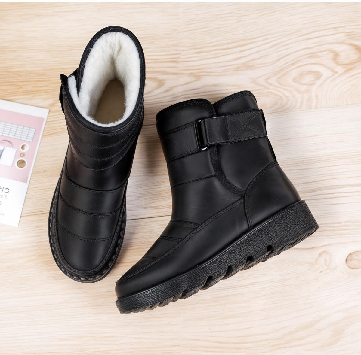 Sklisikre vanntette snøstøvler for kvinner