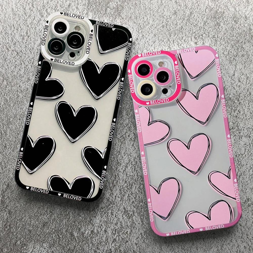 Love Heart-teletui til iPhone