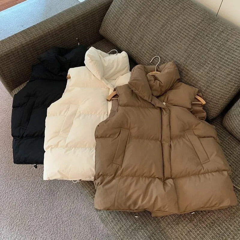 Varm dunvest for kvinner