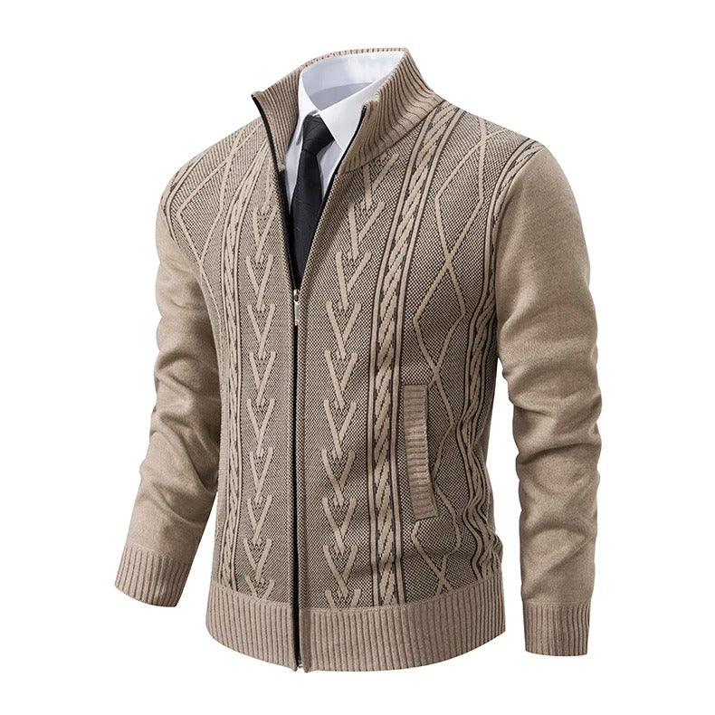 Cashmere strikket genser for menn