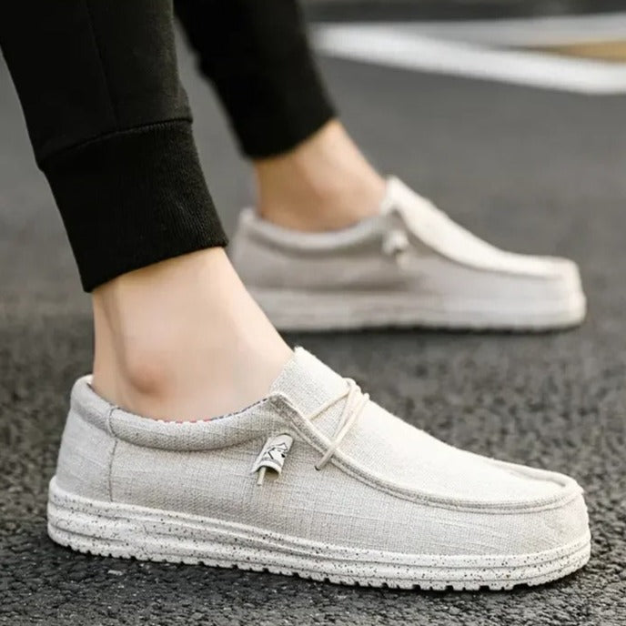 Casual loafers med snøring for menn