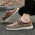 Slip-on-sko i lerret for menn