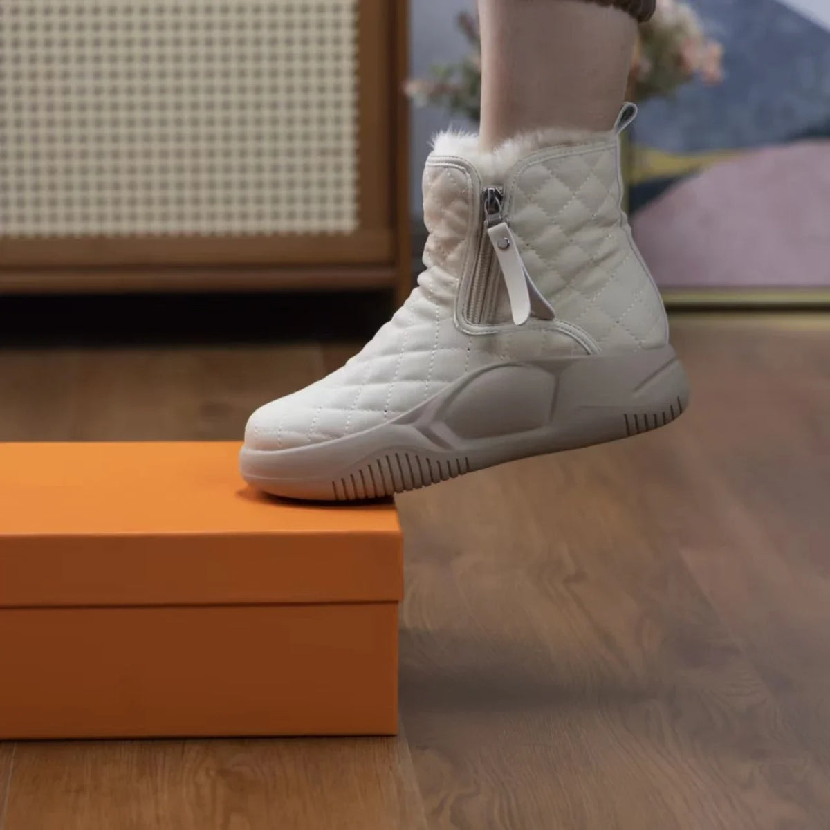 Vinterstøvler med tykk bunn