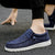 Slip-on-sko i lerret for menn