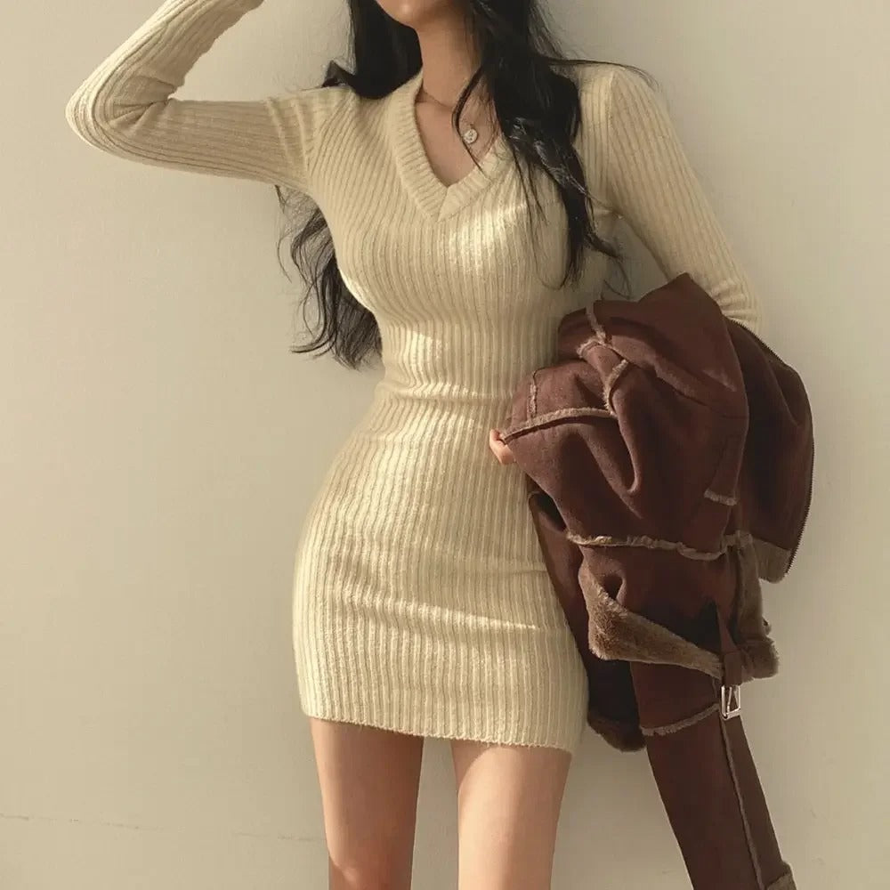 Damestrikk Slim Bodycon